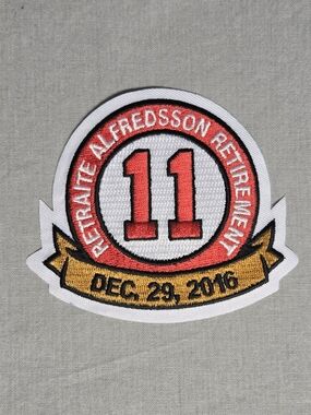 Ottawa Senators Daniel Alfredsson Retirement Patch